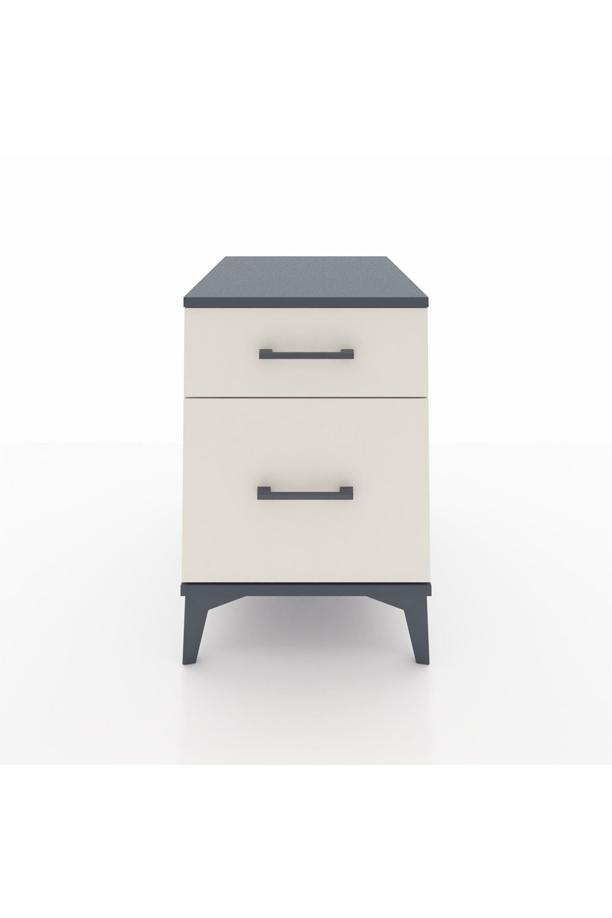 Kronos Komodin Tek Çekmeceli 44x59x64 Antrasit-Aytaşı