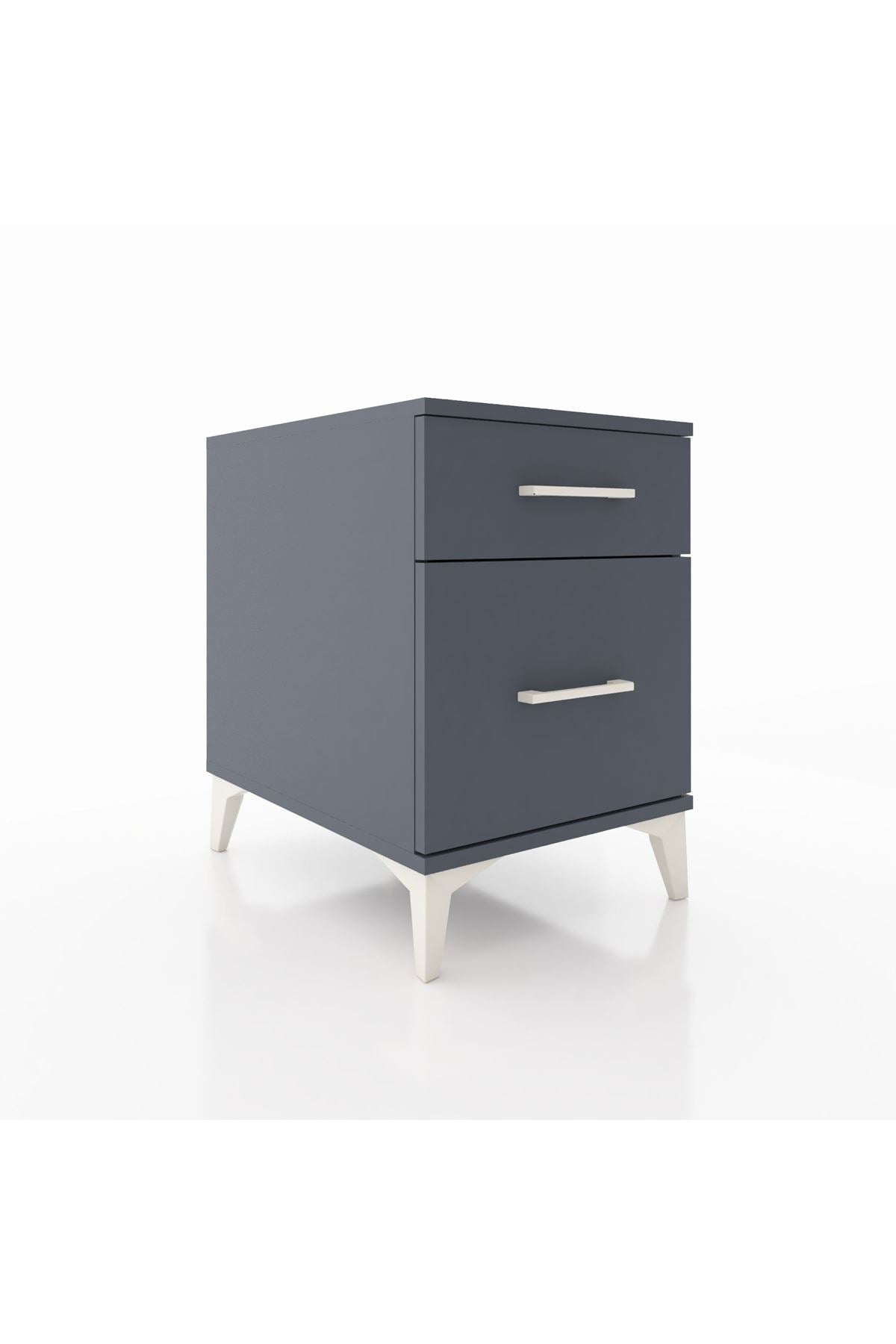 Kronos Komodin Tek Çekmeceli 44x59x64 Antrasit-Antrasit