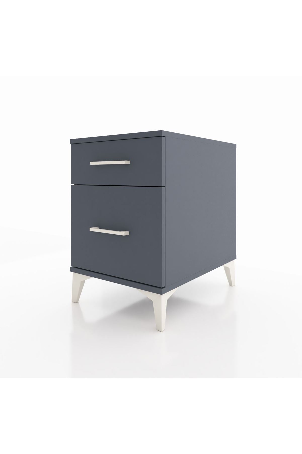 Kronos Komodin Tek Çekmeceli 44x59x64 Antrasit-Antrasit