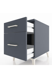 Kronos Komodin Tek Çekmeceli 44x59x64 Antrasit-Antrasit