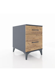 Kronos Komodin Tek Çekmeceli 44x59x64 Antrasit-Çam