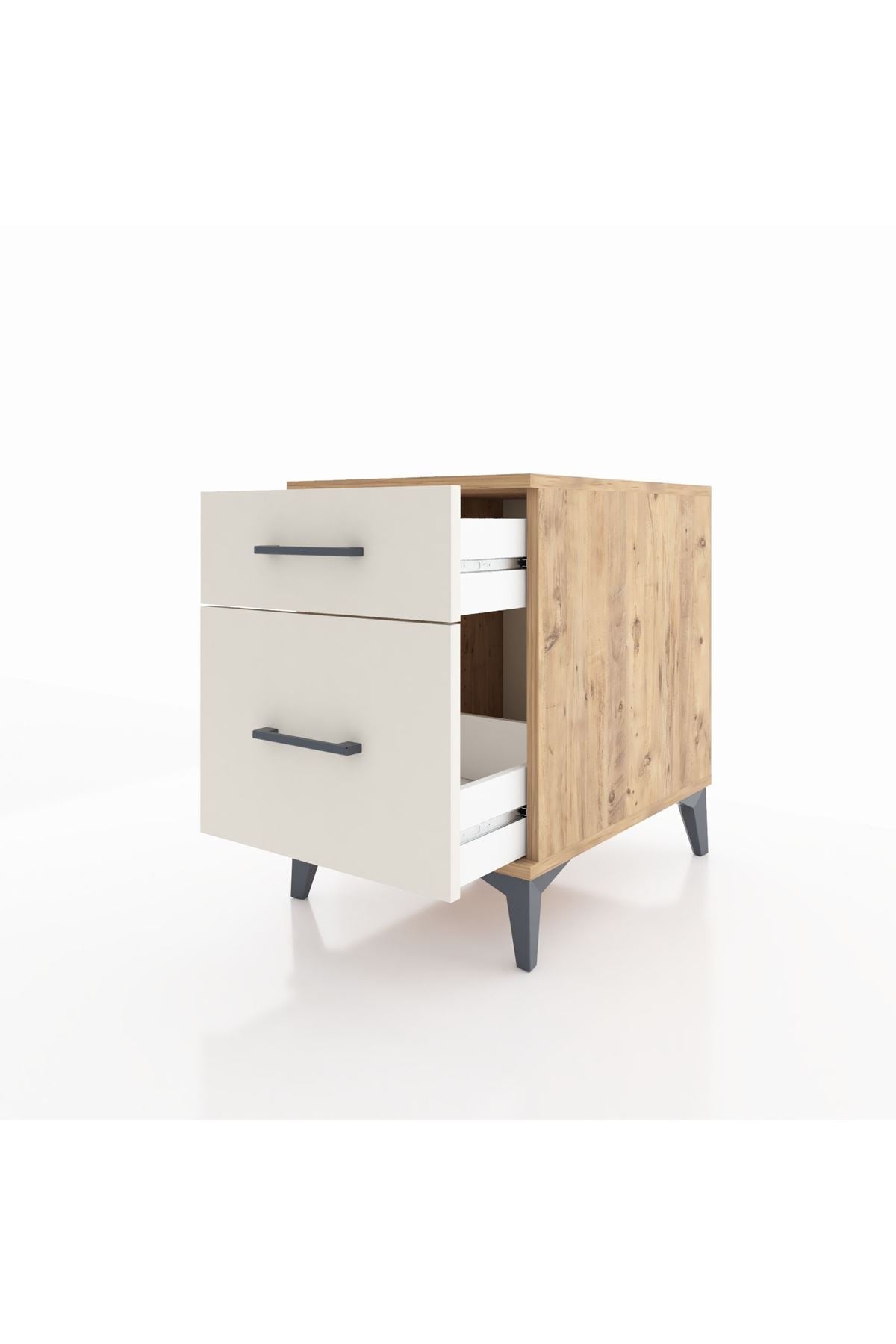 Kronos Komodin Tek Çekmeceli 44x59x64 Çam-Aytaşı