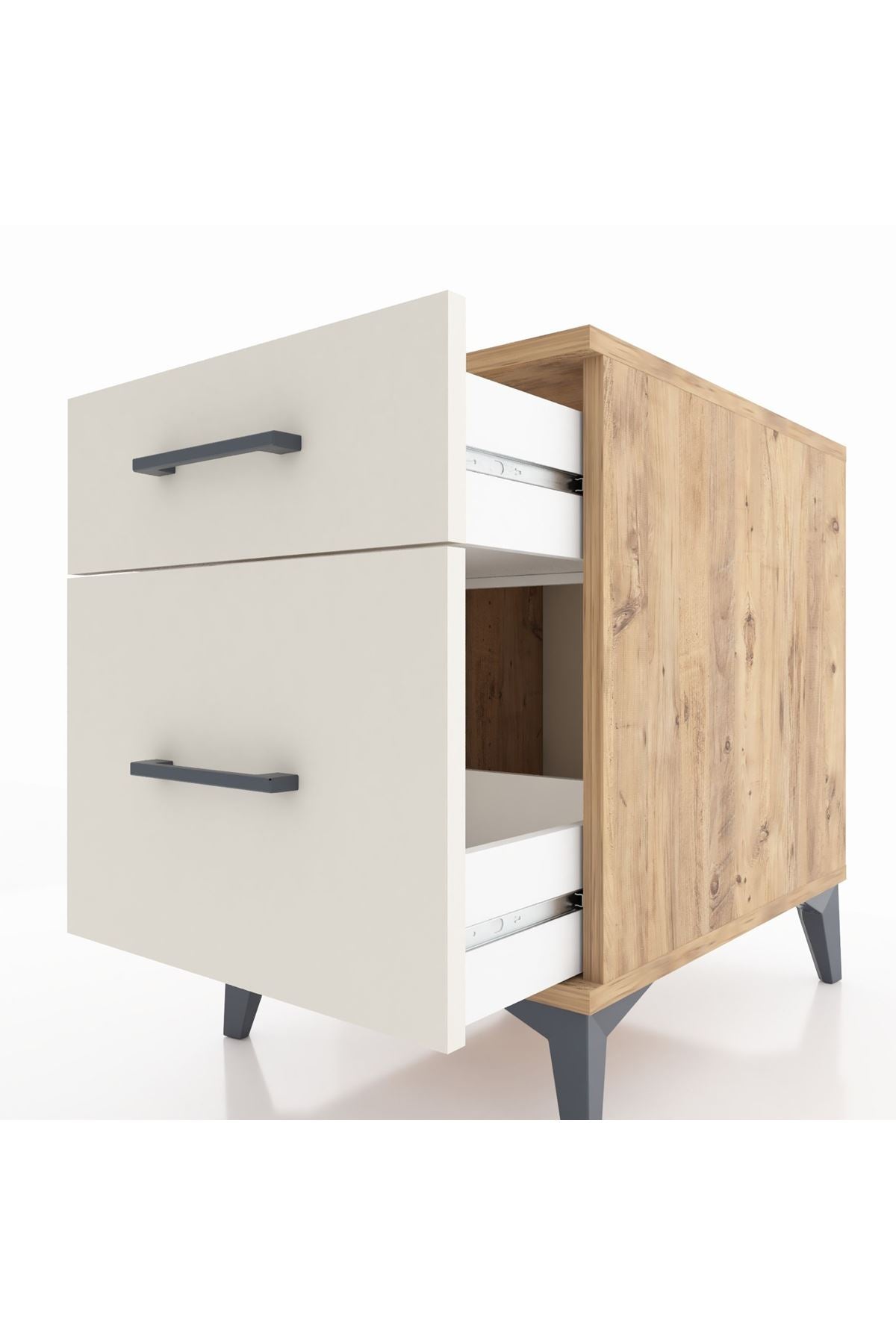 Kronos Komodin Tek Çekmeceli 44x59x64 Çam-Aytaşı