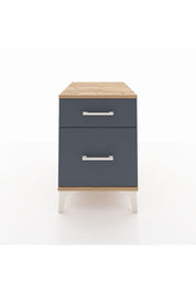 Kronos Komodin Tek Çekmeceli 44x59x64 Çam-Antrasit