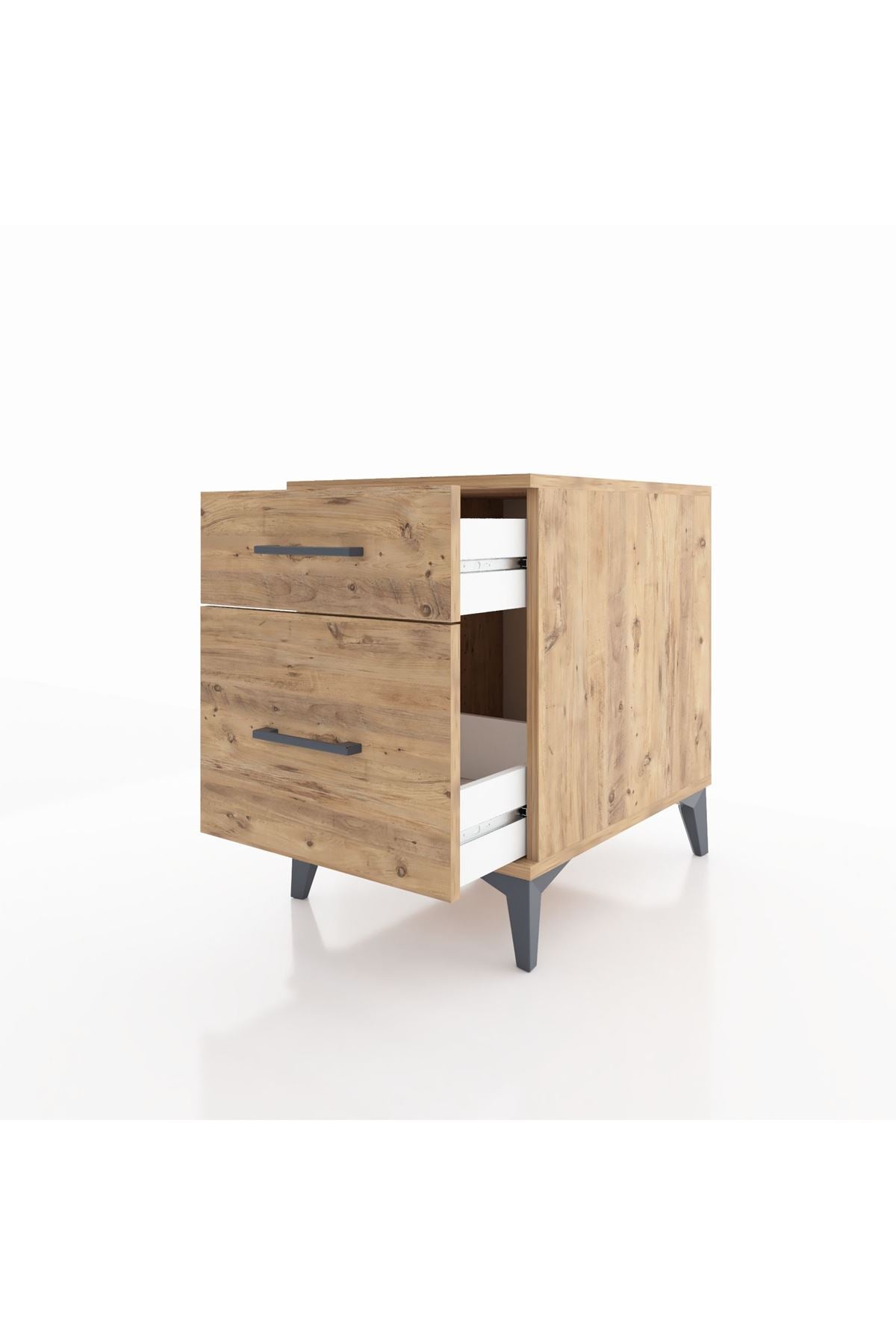 Kronos Komodin Tek Çekmeceli 44x59x64 Çam-Çam