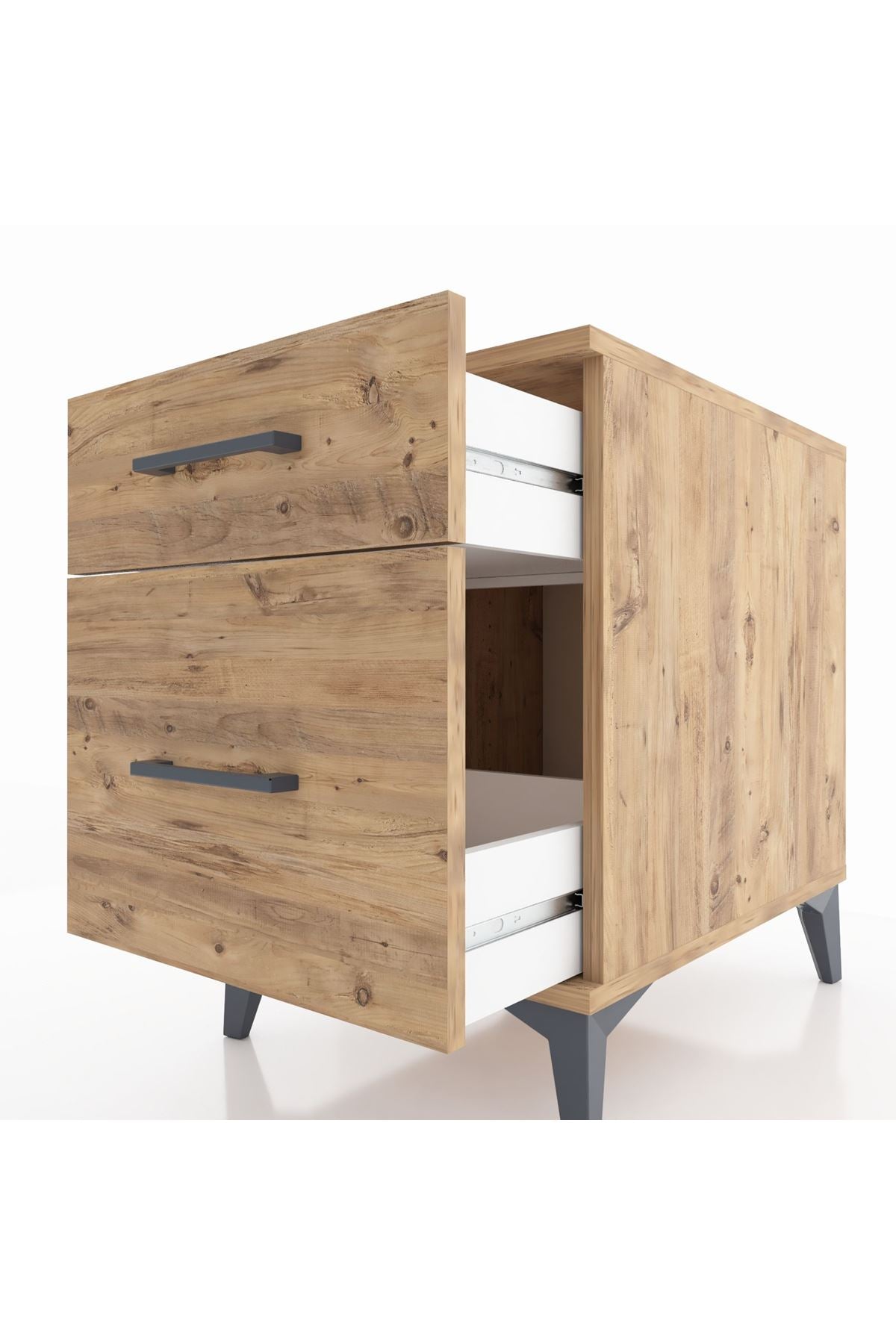 Kronos Komodin Tek Çekmeceli 44x59x64 Çam-Çam