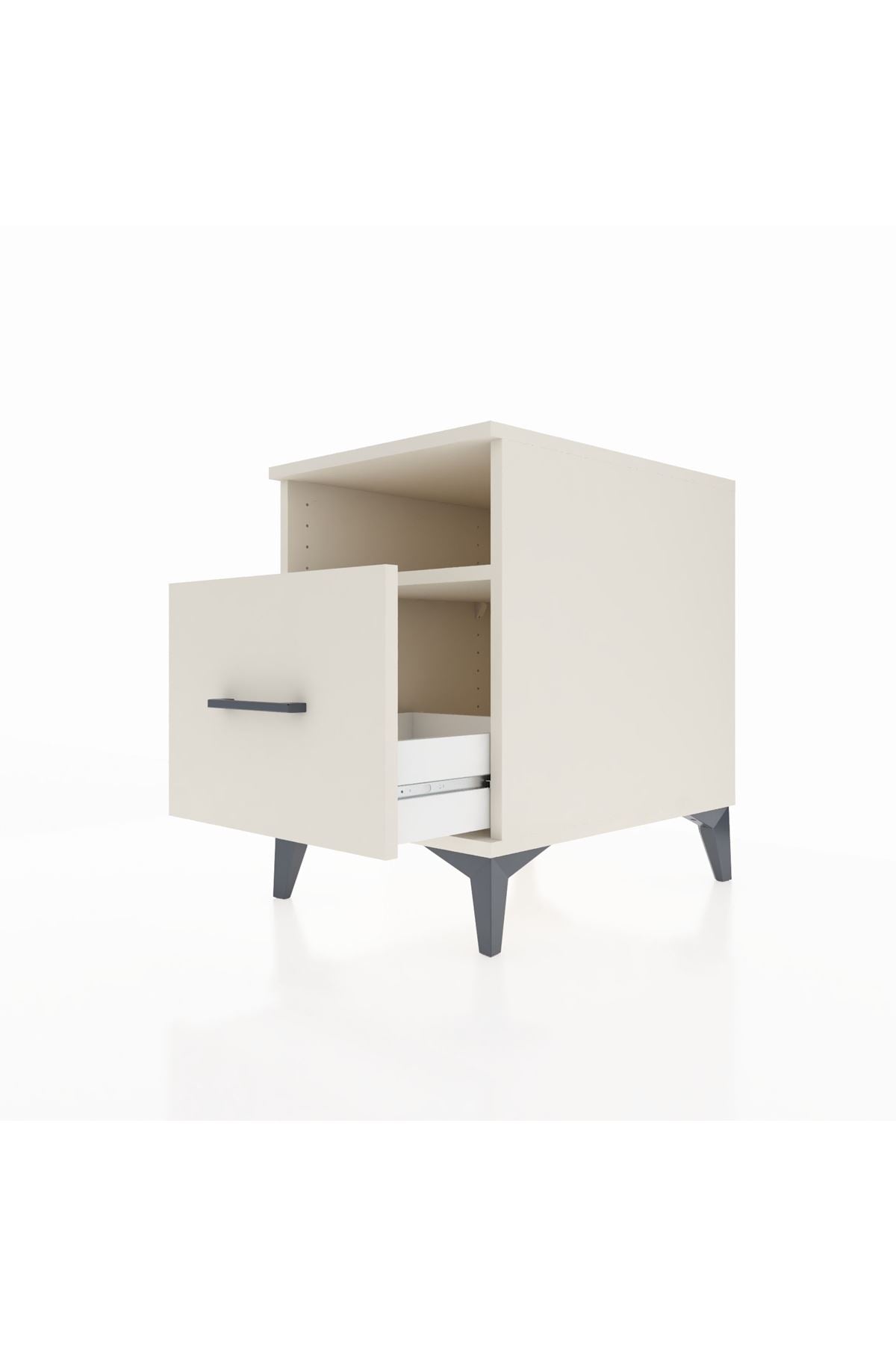 Kronos Komodin Tek Raflı Tek Çekmeceli 44x59x64 Aytaşı-Aytaşı