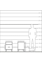 Kronos Komodin Tek Raflı Tek Çekmeceli 44x59x64 Aytaşı-Aytaşı