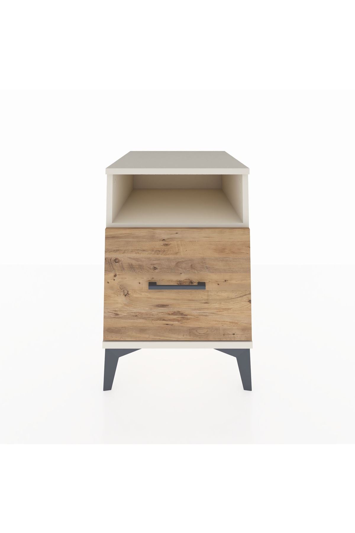 Kronos Komodin Tek Raflı Tek Çekmeceli 44x59x64 Aytaşı-Çam