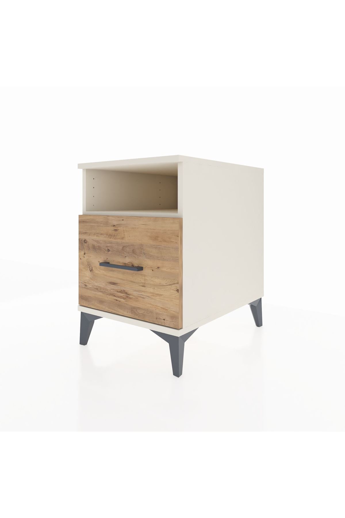 Kronos Komodin Tek Raflı Tek Çekmeceli 44x59x64 Aytaşı-Çam