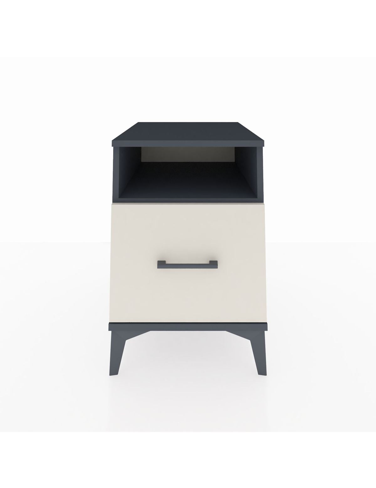 Kronos Komodin Tek Raflı Tek Çekmeceli 44x59x64 Antrasit-Aytaşı