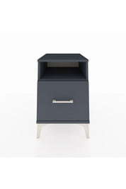 Kronos Komodin Tek Raflı Tek Çekmeceli 44x59x64 Antrasit-Antrasit