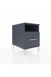 Kronos Komodin Tek Raflı Tek Çekmeceli 44x59x64 Antrasit-Antrasit