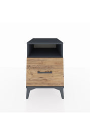 Kronos Komodin Tek Raflı Tek Çekmeceli 44x59x64 Antrasit-Çam