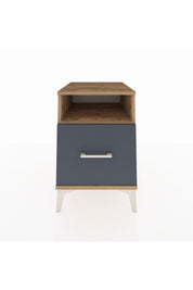 Kronos Komodin Tek Raflı Tek Çekmeceli 44x59x64 Çam-Antrasit