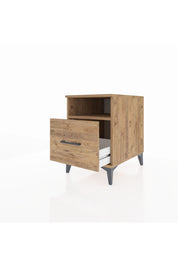Kronos Komodin Tek Raflı Tek Çekmeceli 44x59x64 Çam-Çam