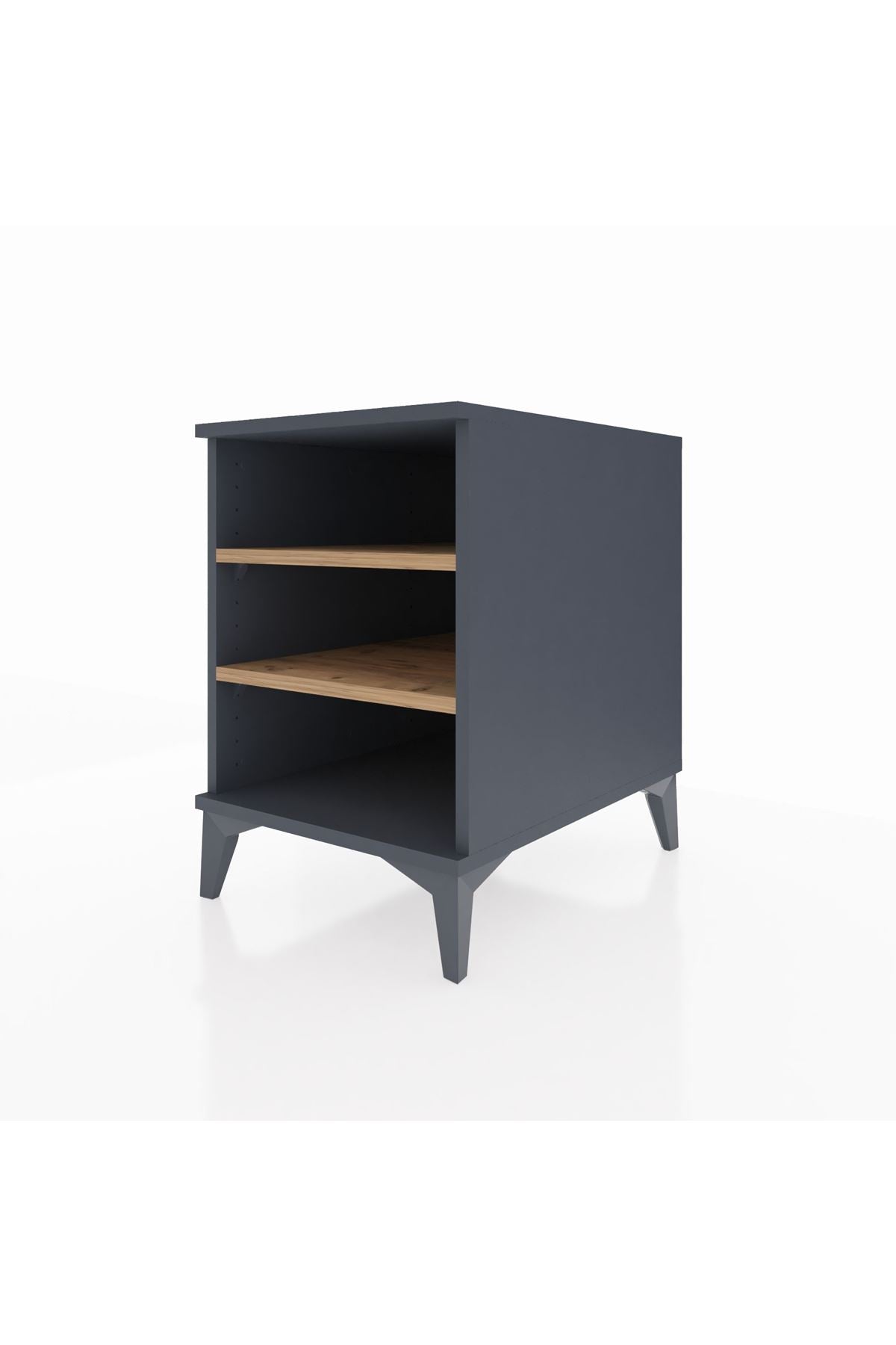 Kronos Komodin 2 Raflı 44x59x64 Antrasit-Çam