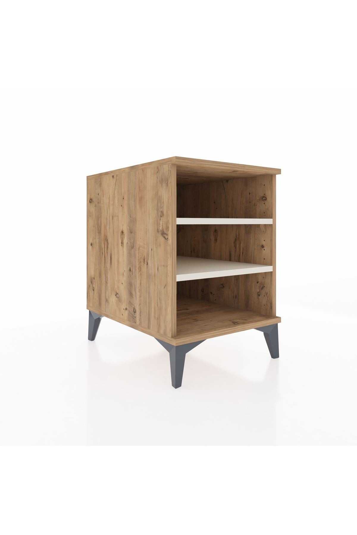 Kronos Komodin 2 Raflı 44x59x64 Çam-Aytaşı