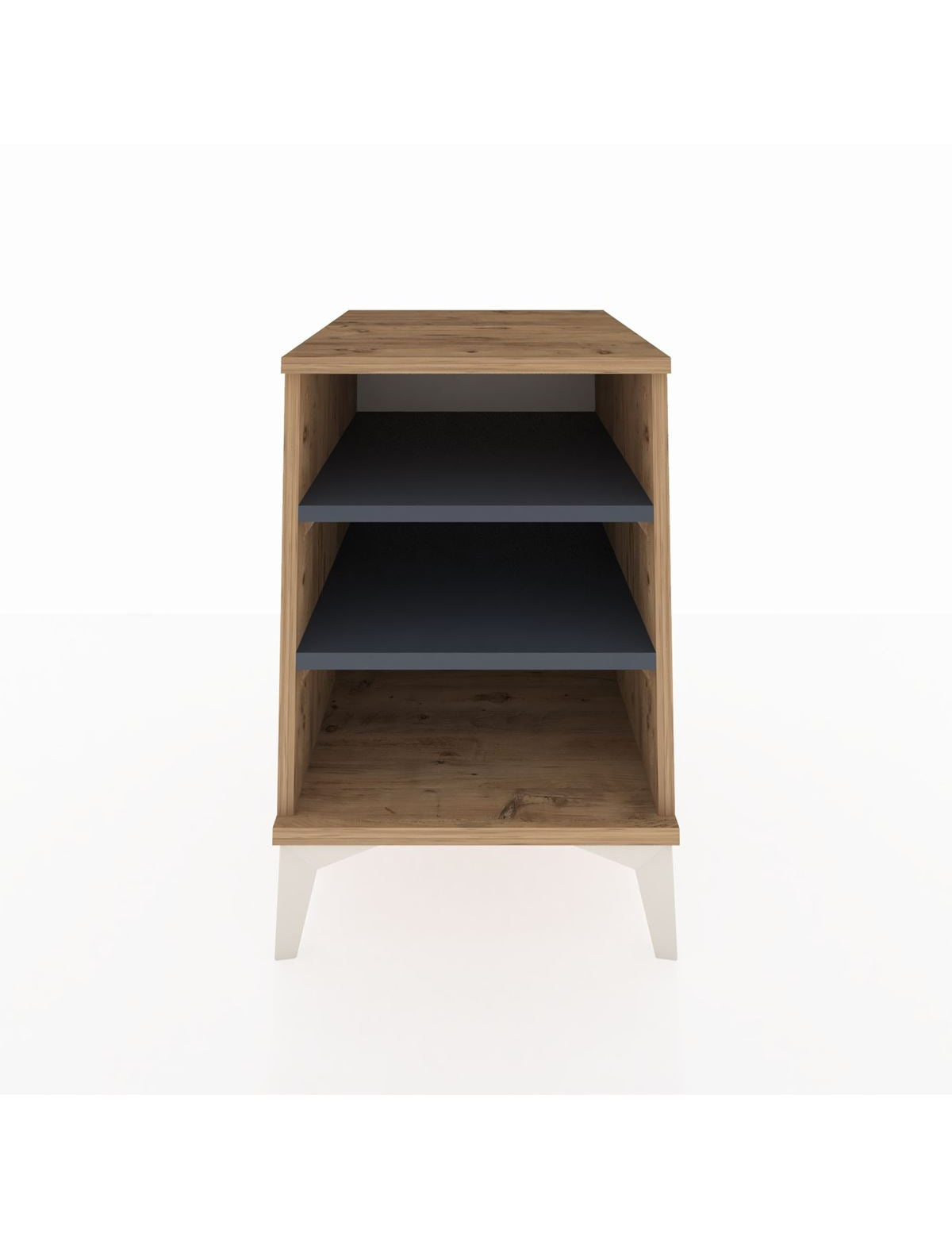 Kronos Komodin 2 Raflı 44x59x64 Çam-Antrasit