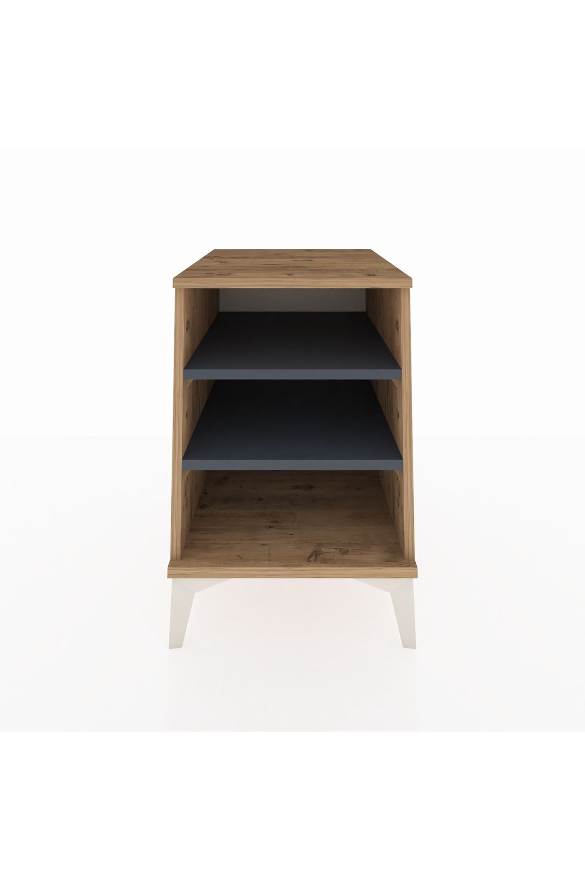 Kronos Komodin 2 Raflı 44x59x64 Çam-Antrasit