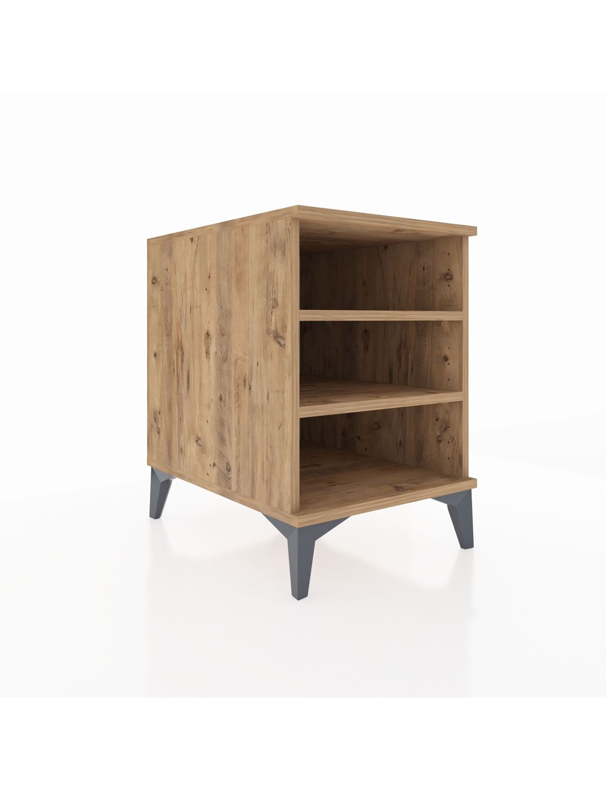 Kronos Komodin 2 Raflı 44x59x64 Çam-Çam