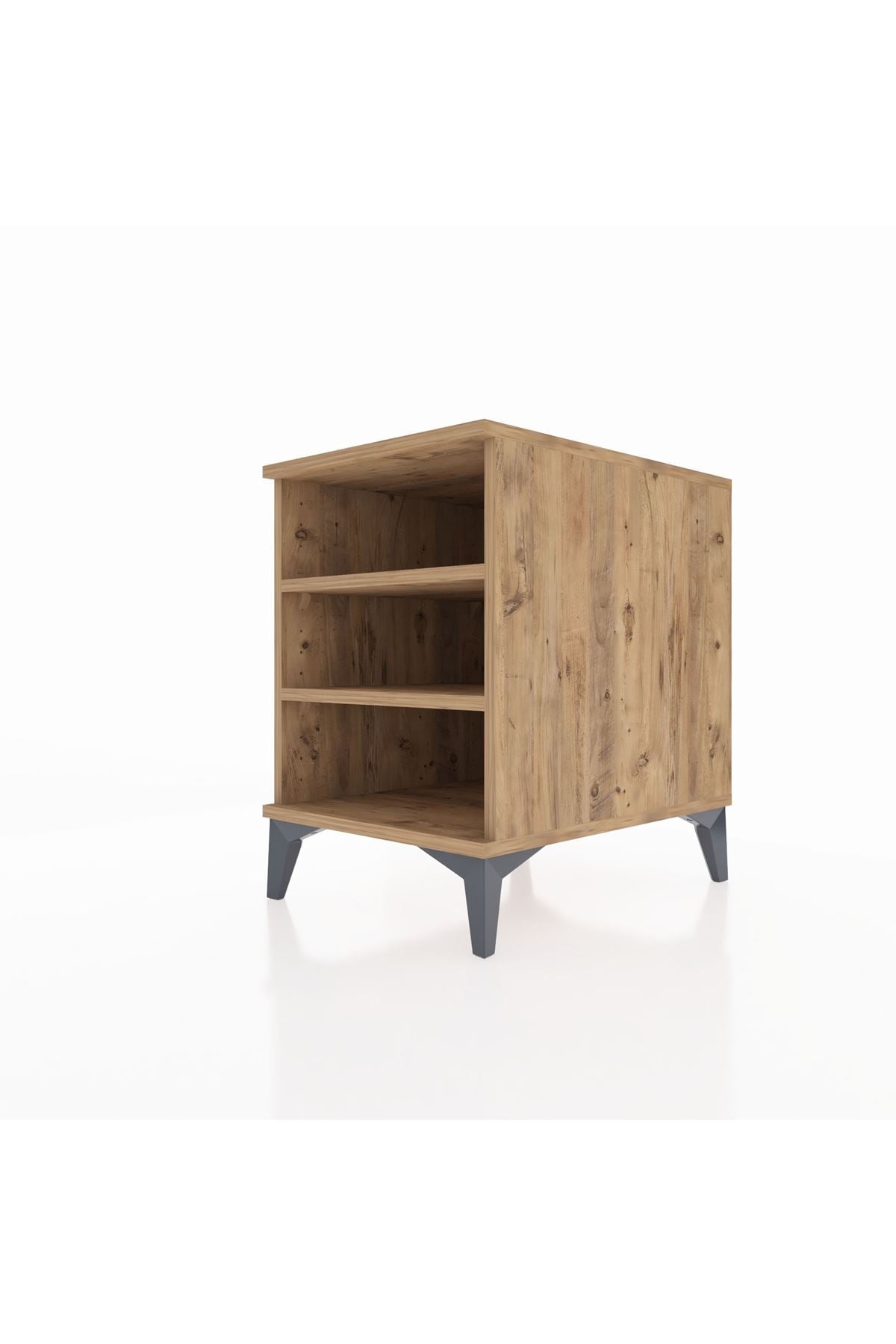 Kronos Komodin 2 Raflı 44x59x64 Çam-Çam