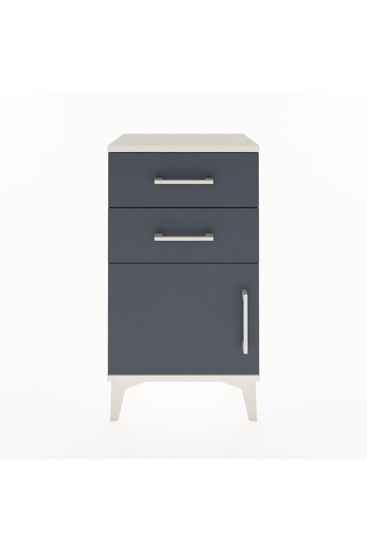 Arges Komodin 2 Raflı Tek Kapaklı 44x30x80 - S08M001V2A