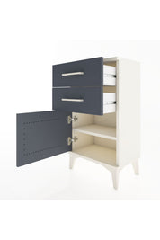 Arges Komodin 2 Raflı Tek Kapaklı 44x30x80 - S08M001V2A