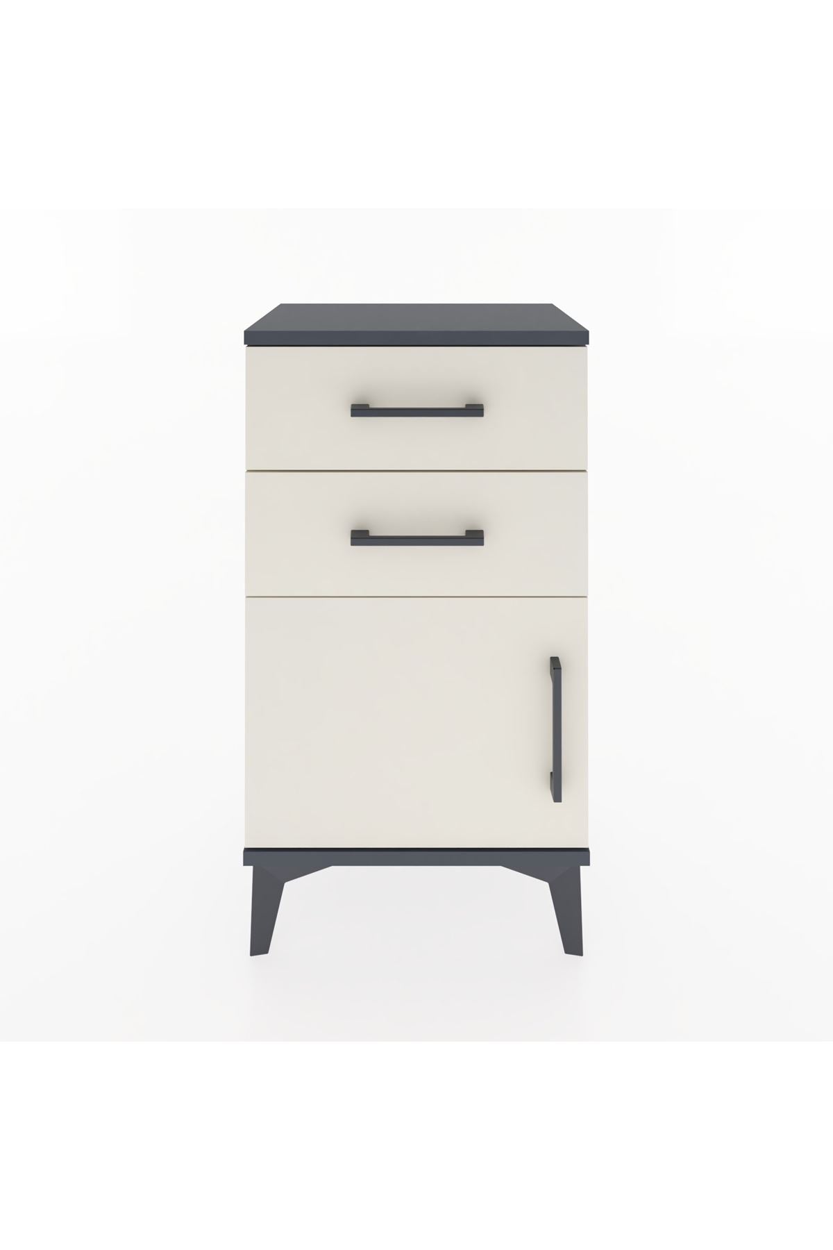 Arges Komodin 2 Raflı Tek Kapaklı 44x30x80 - S08M001V4A