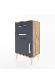 Arges Komodin 2 Raflı Tek Kapaklı 44x30x80 - S08M001V8A