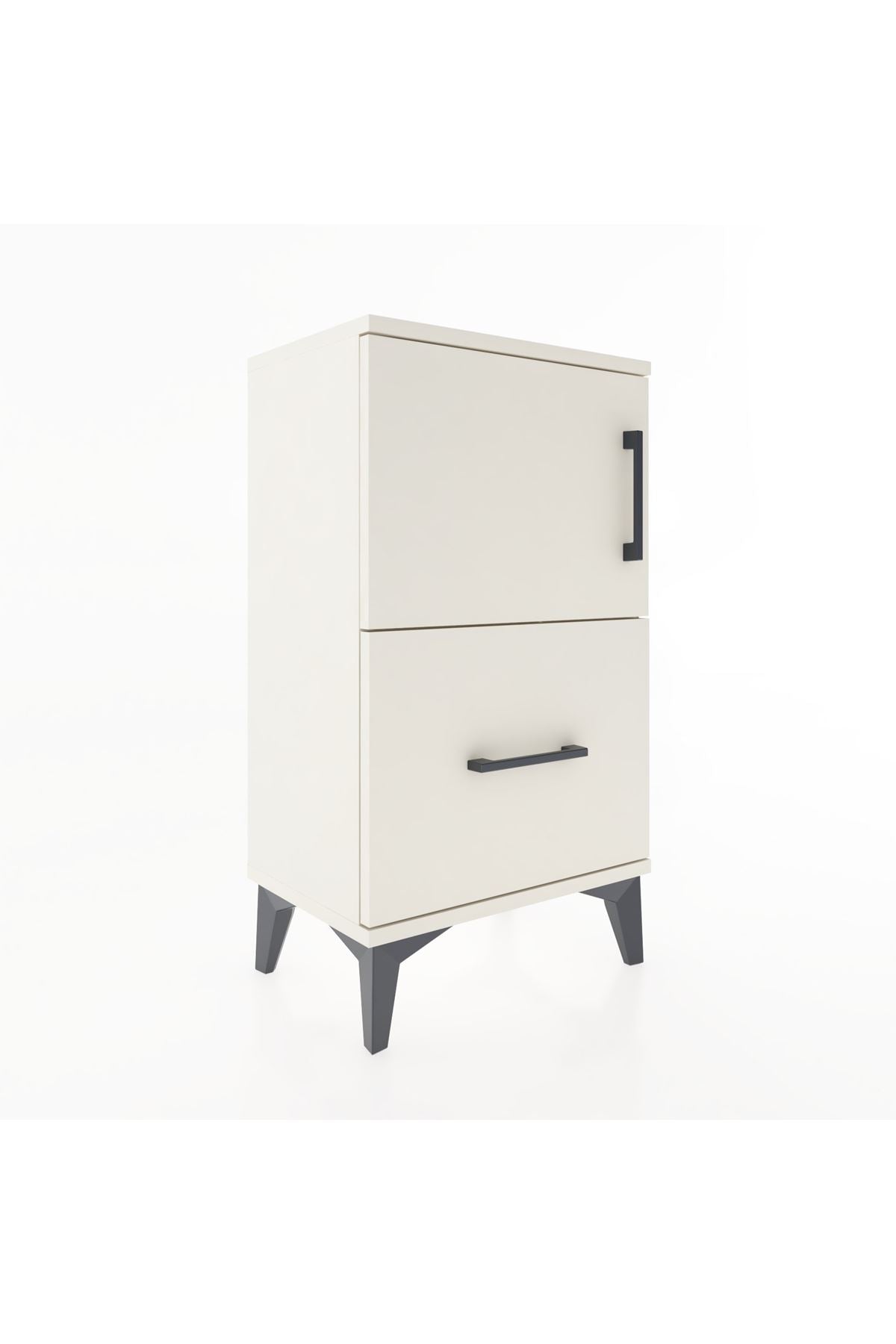 Arges Komodin Tek Raflı Tek Çekmeceli Tek Kapaklı 44x30x80 - S08M007V1A