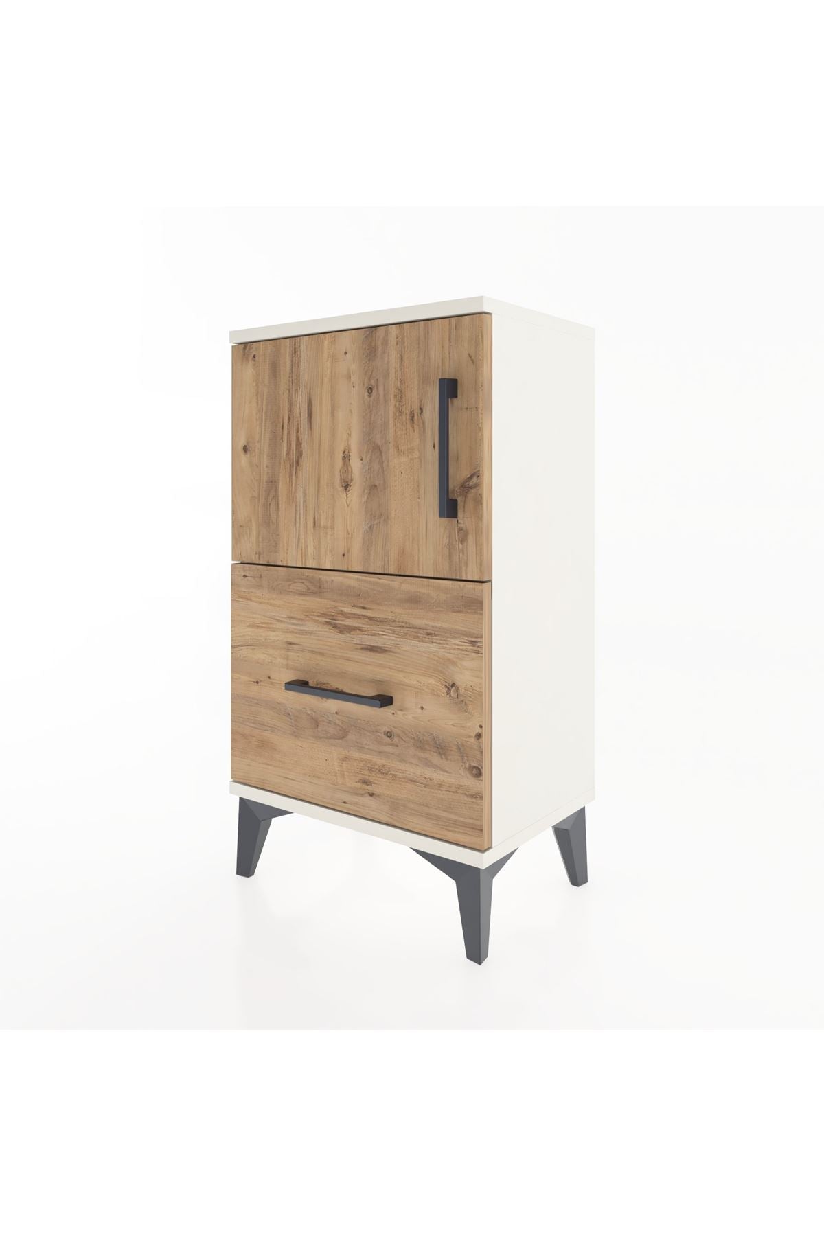 Arges Komodin Tek Raflı Tek Çekmeceli Tek Kapaklı 44x30x80 - S08M007V3A