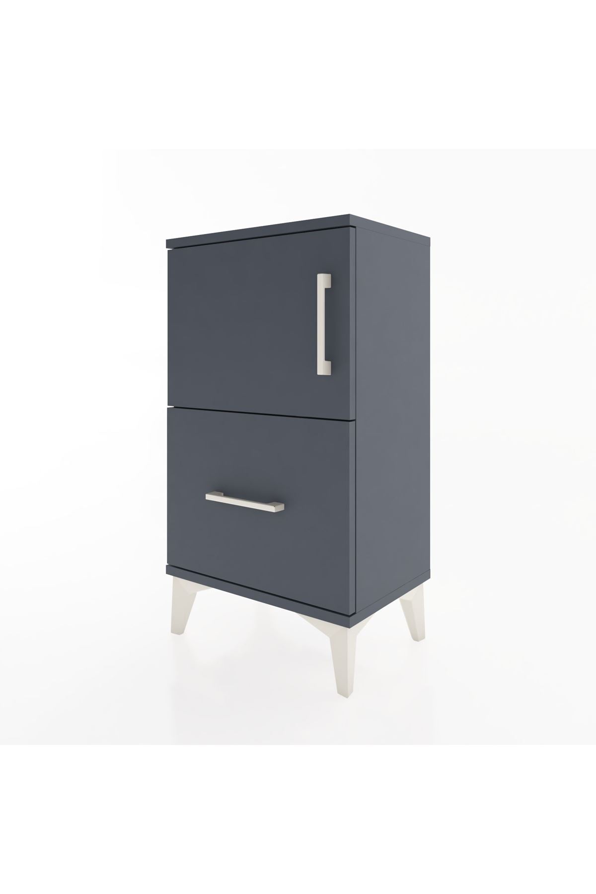 Arges Komodin Tek Raflı Tek Çekmeceli Tek Kapaklı 44x30x80 - S08M007V5A
