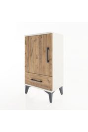 Arges Komodin 2 Raflı Tek Çekmeceli Tek Kapaklı 44x30x80 - S08M008V3A