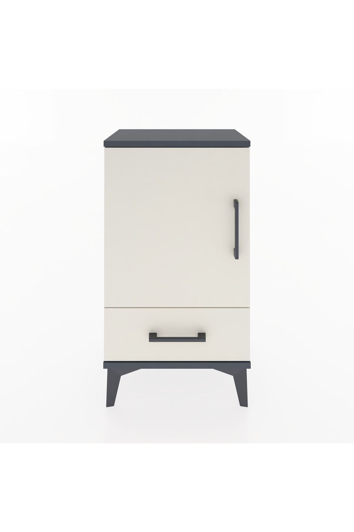 Arges Komodin 2 Raflı Tek Çekmeceli Tek Kapaklı 44x30x80 - S08M008V4A
