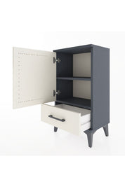 Arges Komodin 2 Raflı Tek Çekmeceli Tek Kapaklı 44x30x80 - S08M008V4A