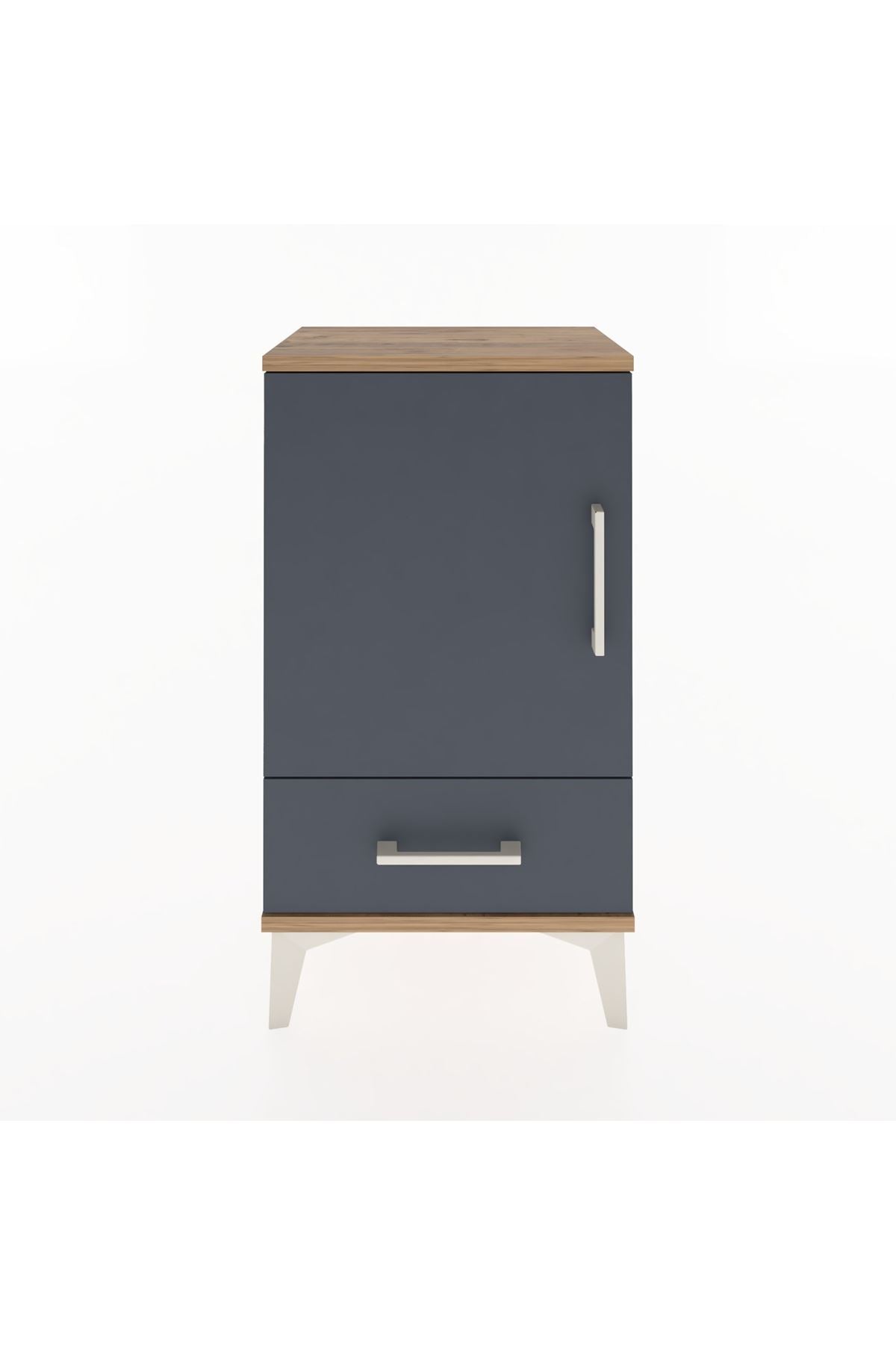 Arges Komodin 2 Raflı Tek Çekmeceli Tek Kapaklı 44x30x80 - S08M008V8A