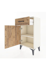 Arges Komodin 2 Raflı Tek Çekmeceli Tek Kapaklı 44x30x80 - S08M009V3A