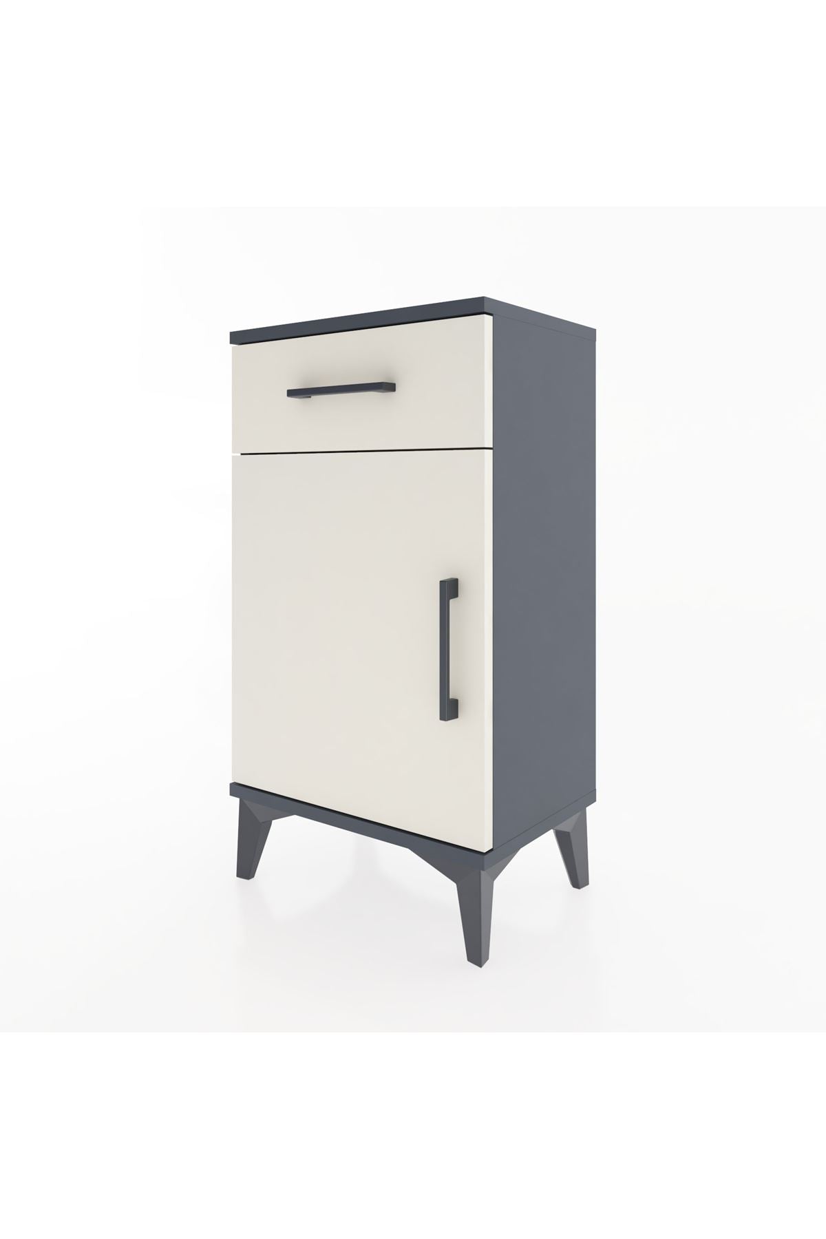 Arges Komodin 2 Raflı Tek Çekmeceli Tek Kapaklı 44x30x80 - S08M009V4A