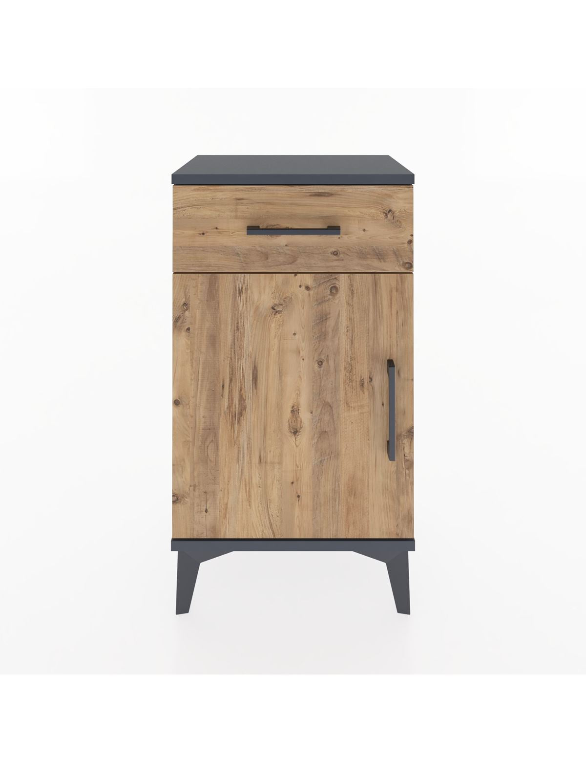 Arges Komodin 2 Raflı Tek Çekmeceli Tek Kapaklı 44x30x80 - S08M009V6A