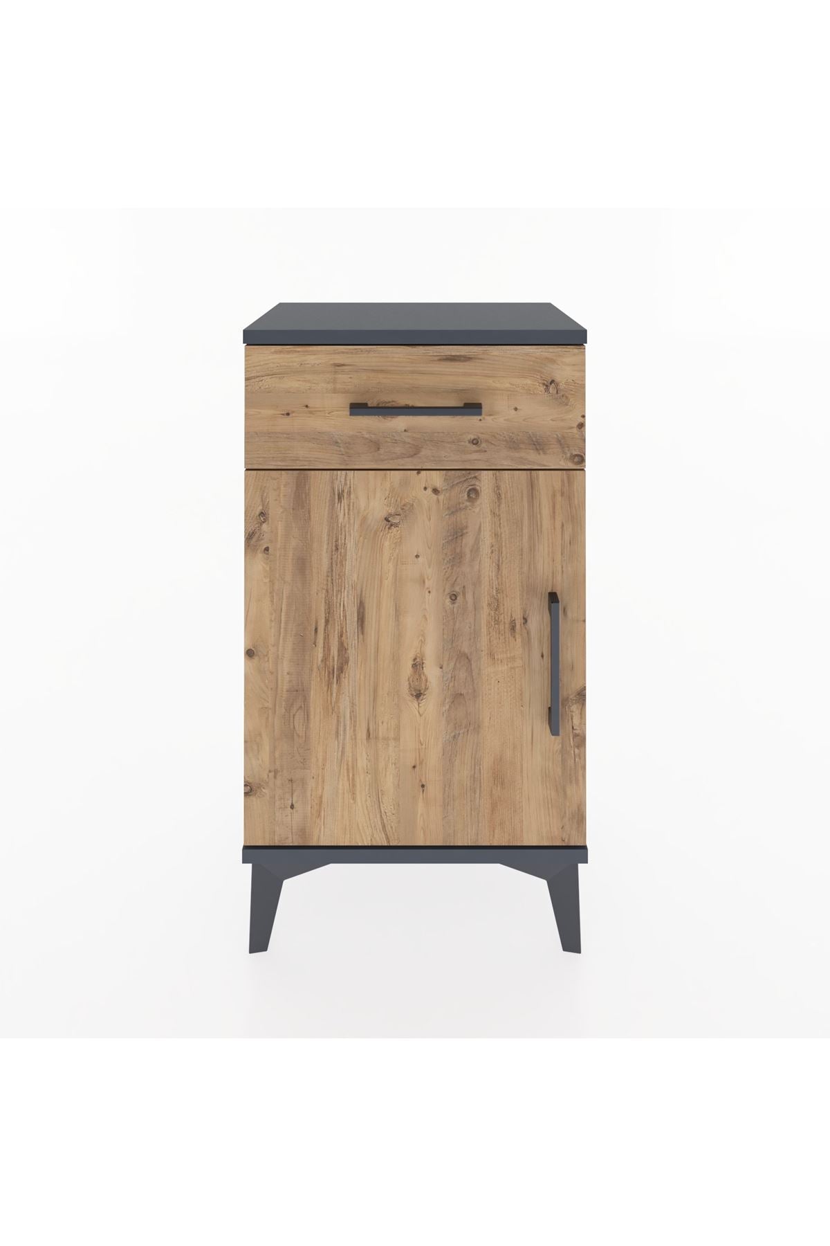 Arges Komodin 2 Raflı Tek Çekmeceli Tek Kapaklı 44x30x80 - S08M009V6A