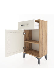 Arges Komodin 2 Raflı Tek Çekmeceli Tek Kapaklı 44x30x80 - S08M009V7A