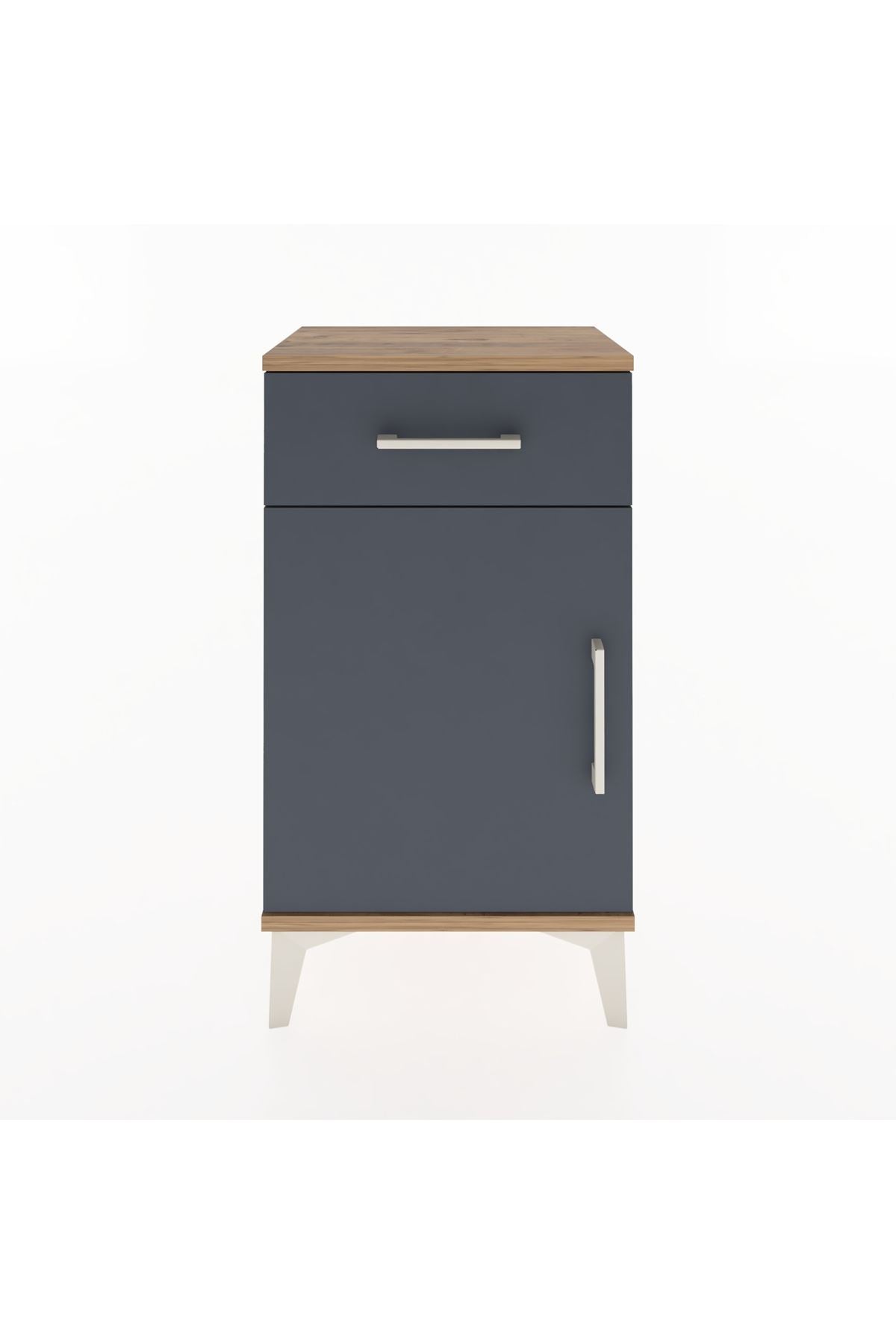 Arges Komodin 2 Raflı Tek Çekmeceli Tek Kapaklı 44x30x80 - S08M009V8A