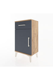 Arges Komodin 2 Raflı Tek Çekmeceli Tek Kapaklı 44x30x80 - S08M009V8A