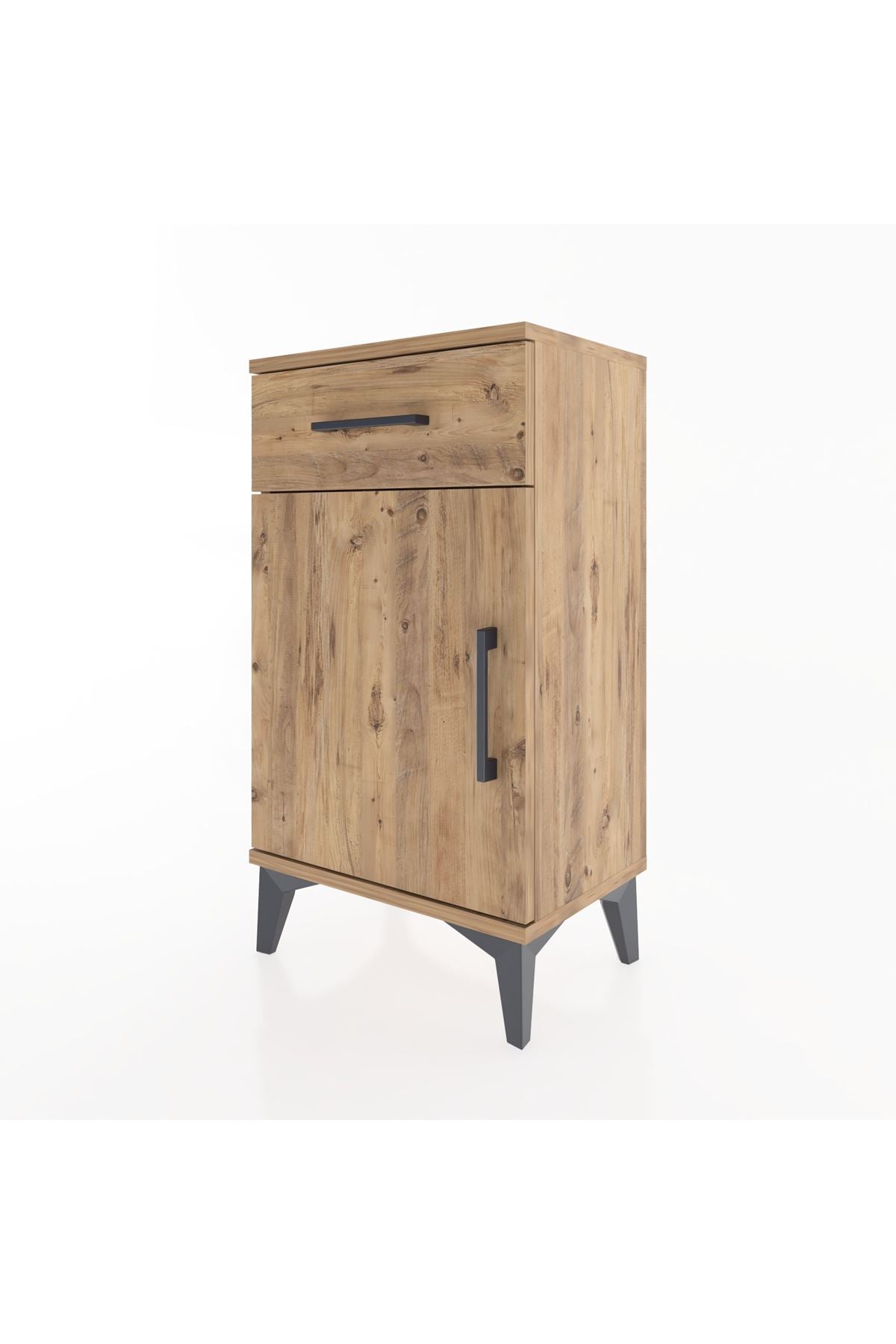 Arges Komodin 2 Raflı Tek Çekmeceli Tek Kapaklı 44x30x80 - S08M009V9A