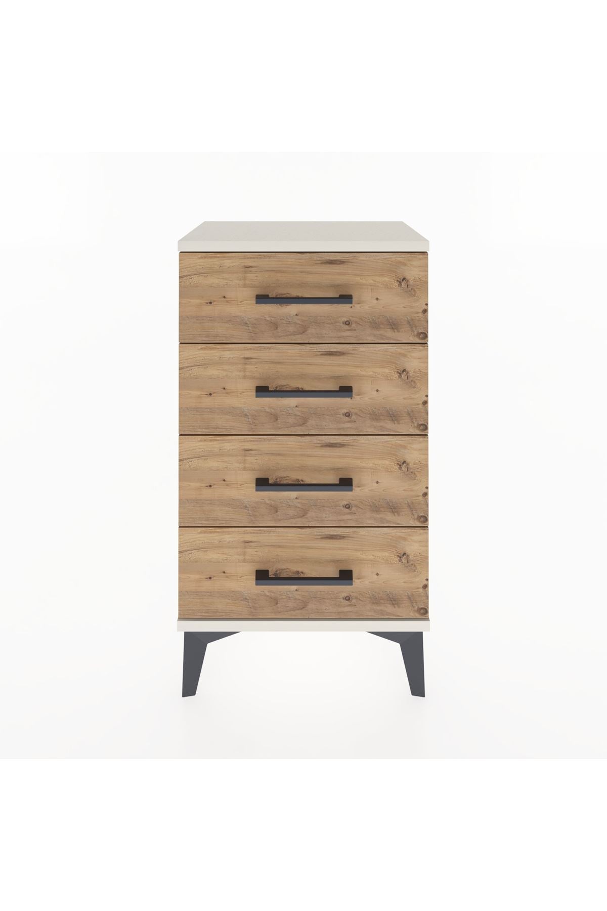 Arges Komodin 2 Raflı Tek Kapaklı 44x30x80 - S08M011V3A