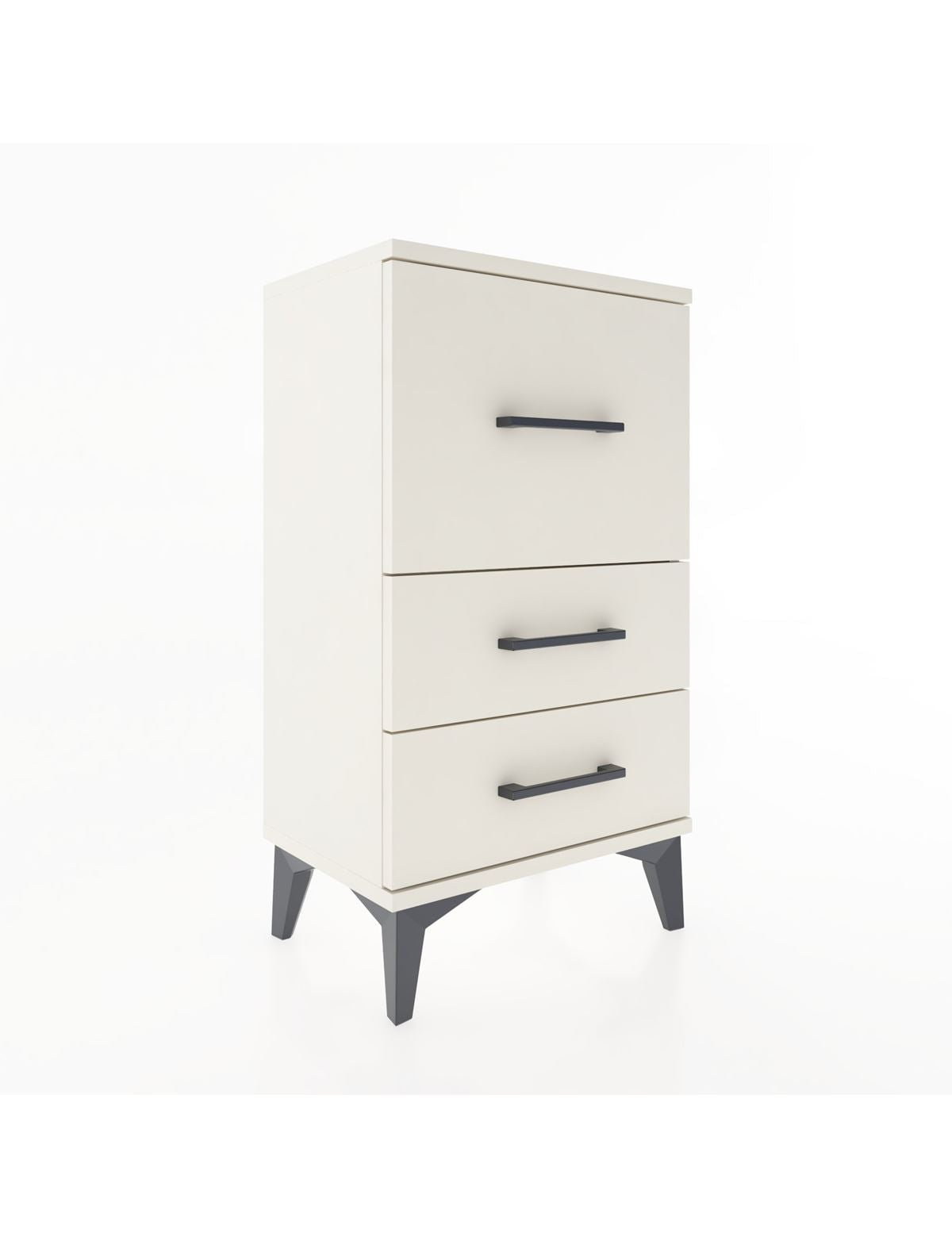 Arges Komodin Tek Raflı 2 Çekmeceli 44x30x80 - S08M014V1A