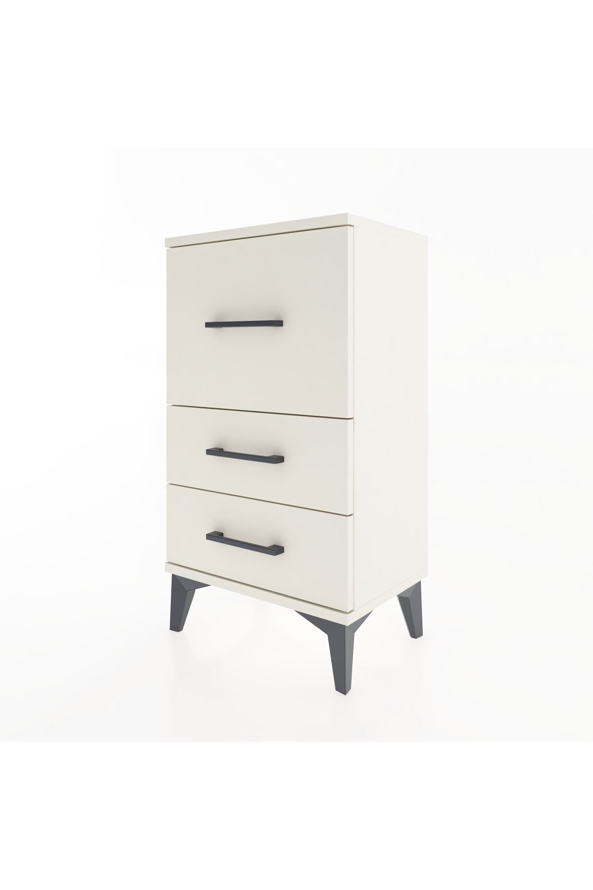 Arges Komodin Tek Raflı 2 Çekmeceli 44x30x80 - S08M014V1A