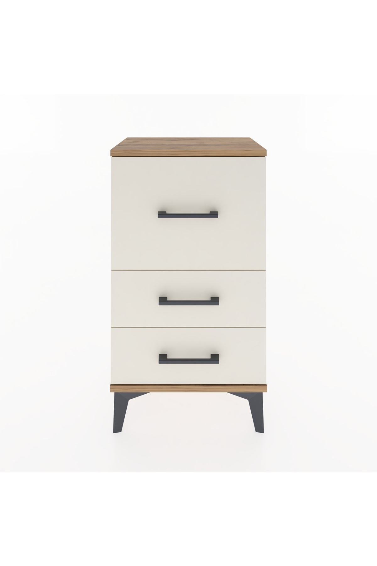 Arges Komodin Tek Raflı 2 Çekmeceli 44x30x80 - S08M014V7A