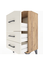Arges Komodin Tek Raflı 2 Çekmeceli 44x30x80 - S08M014V7A